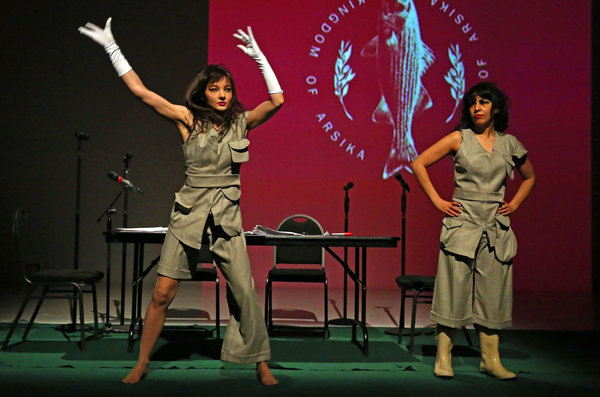 Mona Gamil and Salma Abdel Salam of Adham Hafez Company. Photo: ANDREA MOHIN / THE NEW YORK TIMES