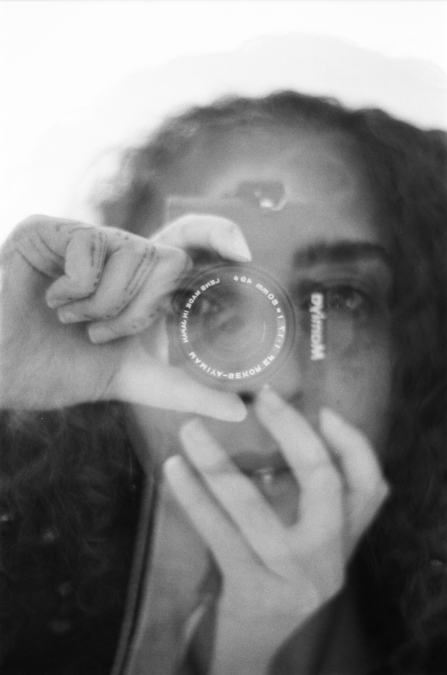 Self portrait with my camera, 2021, Iilford HP5 35mm B&W film