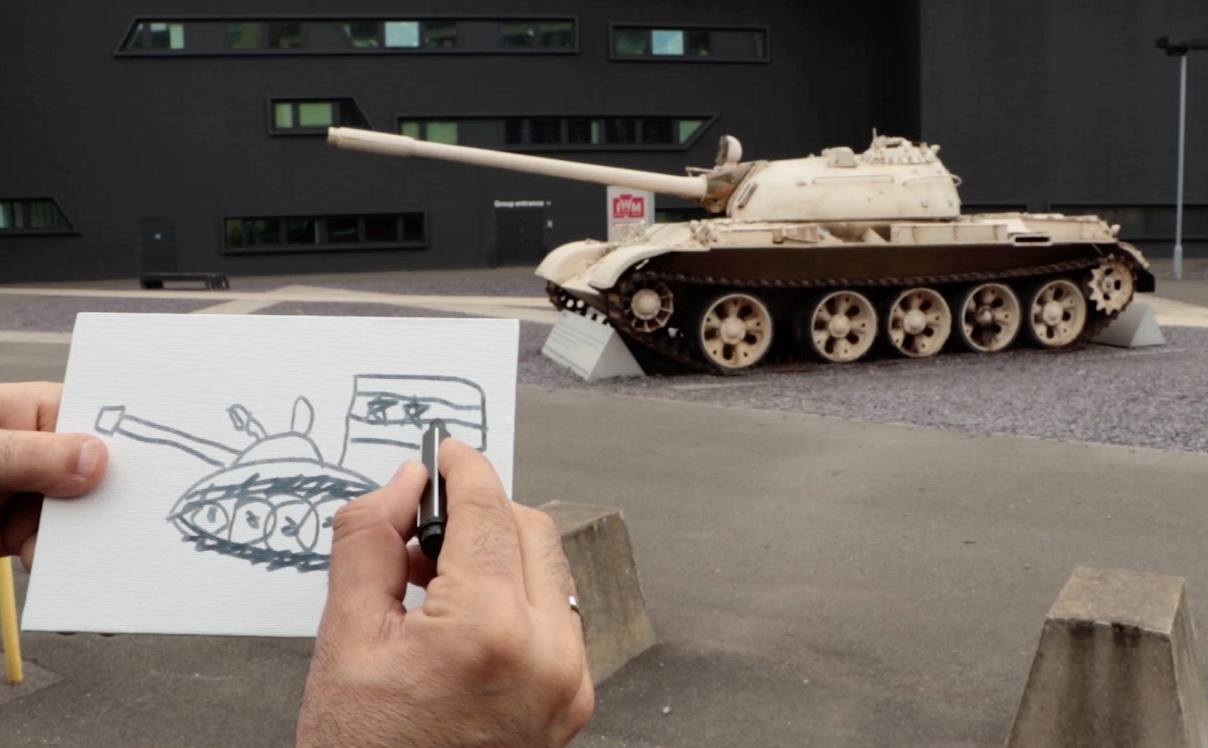 The Tank of My Sketchbook (still), HD and Archival Color Single-Channel video, 25 minutes and 12 seconds