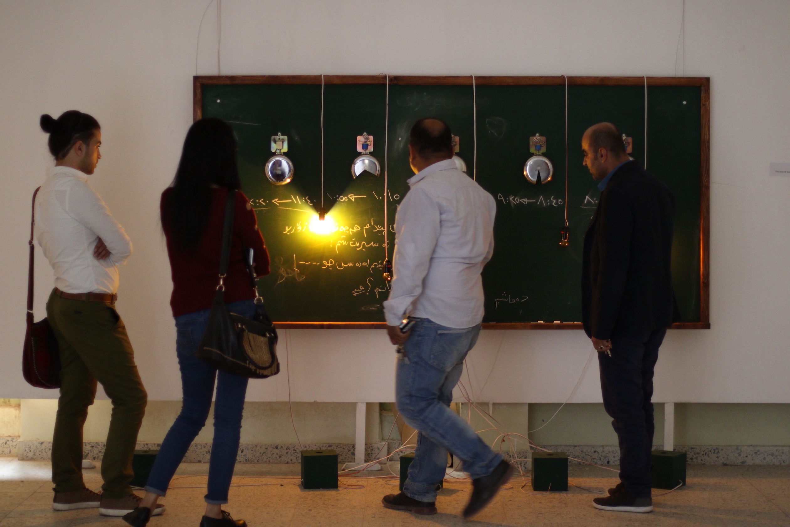 Shot of “Clamor” exhibition opening, Curated by Sherko Abbas, Sulaymaniyah 2016