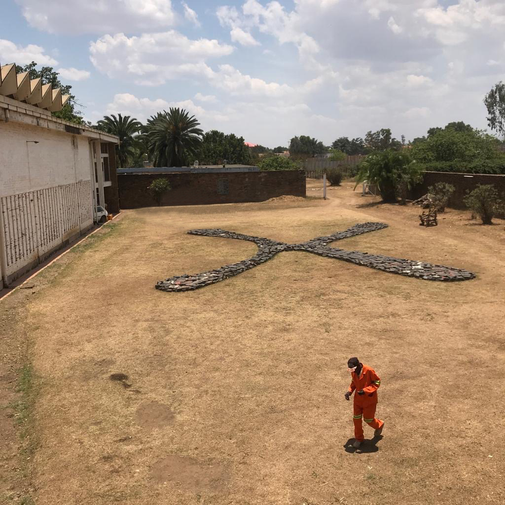 KATANGA LIBANGA, 2019, Lubumbashi Stone, Permanent installation at Lubumbashi National Museum