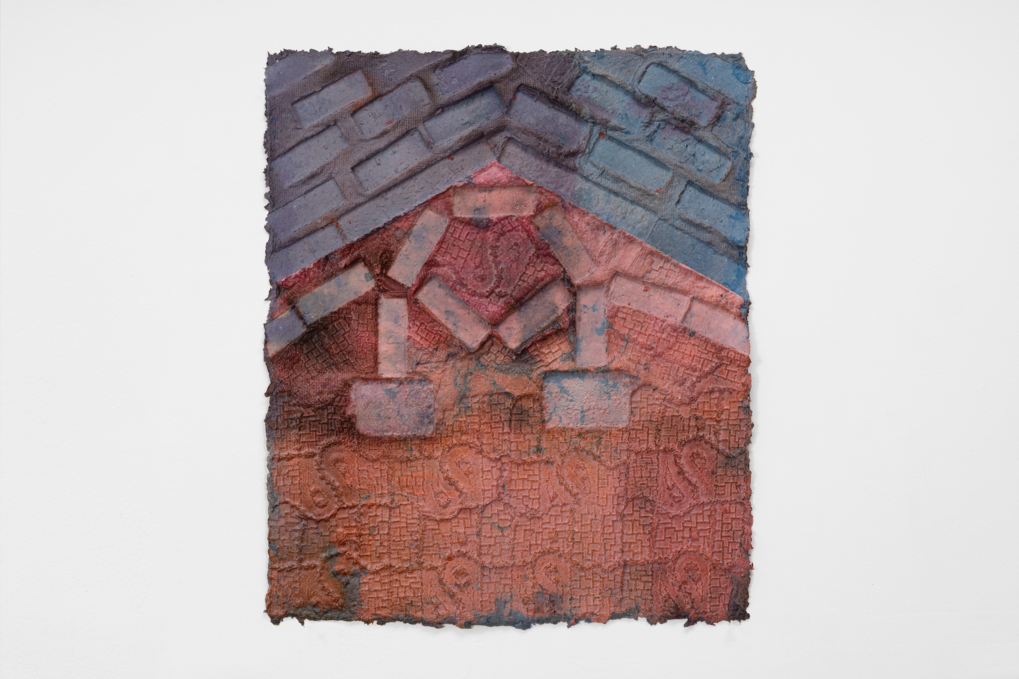 Element, 2021, Dyed handmade paper, 26.5 x 22.5 in