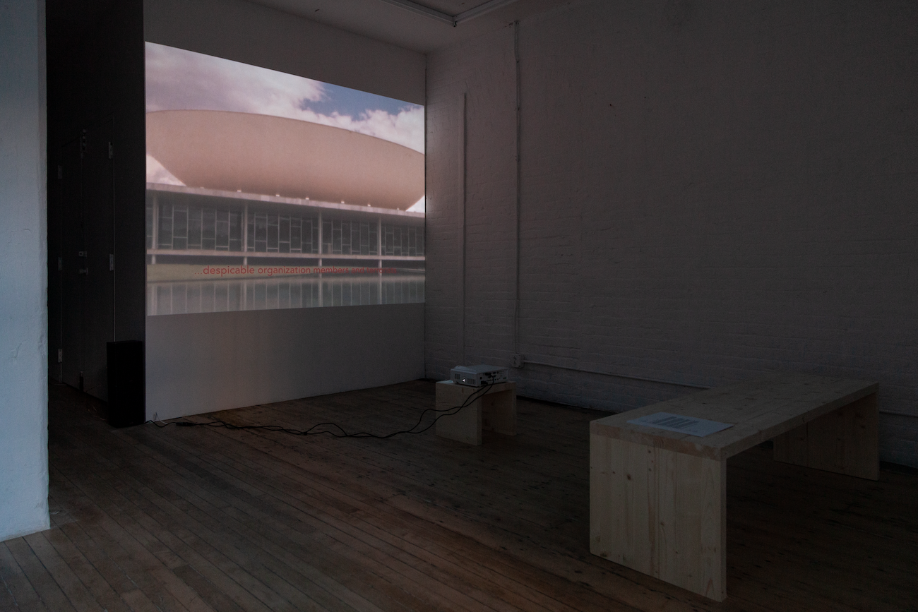 Installation view, 2021, Tourist (2019-2020), Elma artist-run space, Brooklyn, NY.