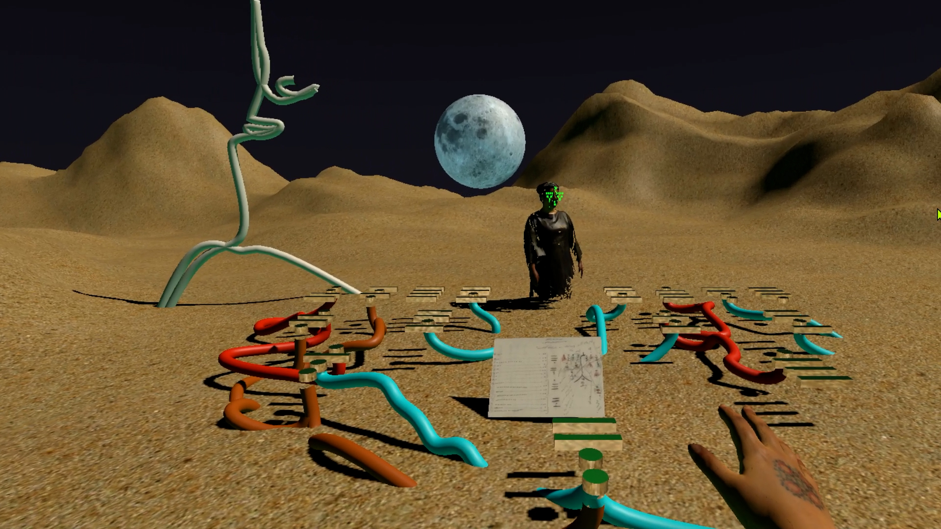 Umm al Raml Sand Narratives, VR screenshot, 2022,Virtual reality. 