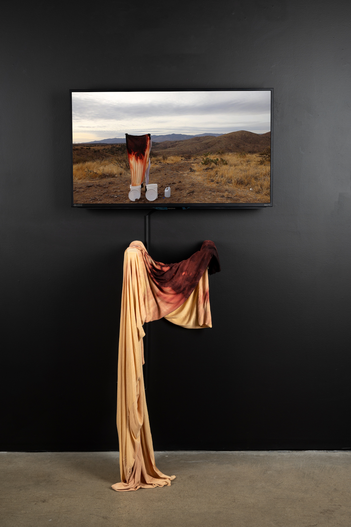 Caustic (2018), Video Duration: 9 minutes and 36 seconds Performance Video and ‘Abaya Installation at ENGAGE Gallery (Chicago), 2022