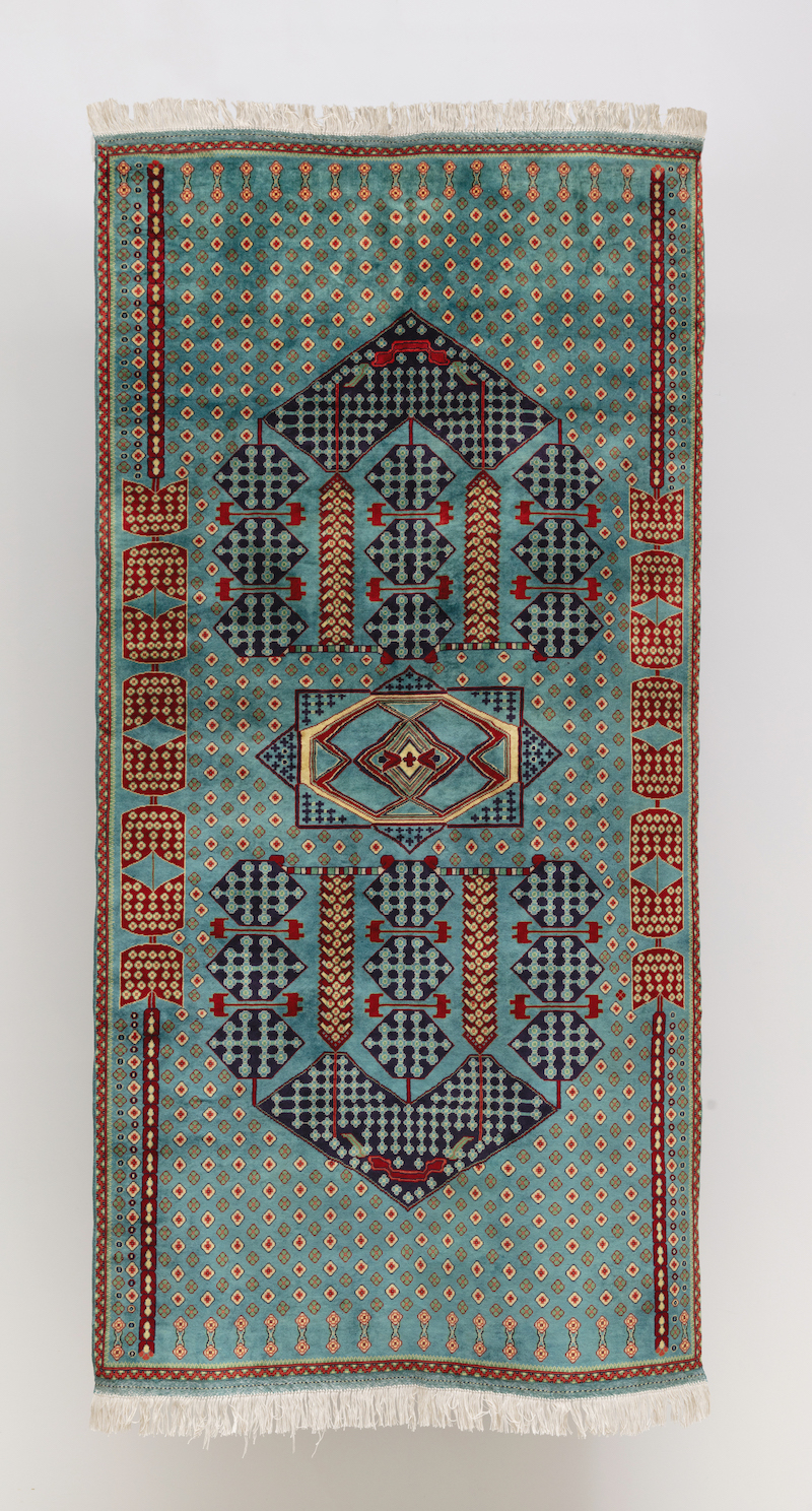 FLSC1W40H, 2021, Handwoven Wool Carpet, 105 x 51 in 